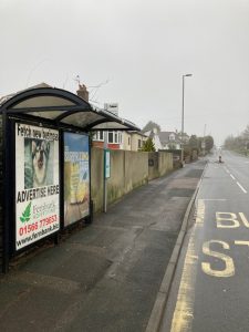 Kingskerswell Advertising Shelter 710 Panel 1 A380 outside 5 Newton Road