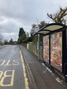 Kingskerswell Advertising Shelter 711 Panel 2 A380 past Jet Garage opposite Lyndhurst Road