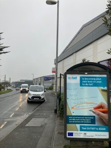 Launceston Advertising Shelter 19 Panel 4 adjacent M&S Hurdon Road