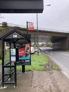 Launceston Advertising Shelter 23 Panel 3 Western Road adjacent Pennygillam Industrial Estate