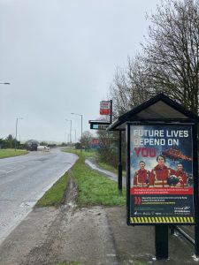 Launceston Advertising Shelter 23 Panel 4 Western Road adjacent Pennygillam Industrial Estate