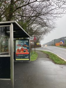 Launceston Advertising Shelter 25 Panel 3 Link Road adjacent Landlake Road