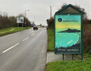 Lelant Advertising Shelter 25 Panel 4 A3074 Nut Lane opposite Garden Centre