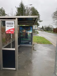 Liskeard Advertising Shelter 90 Panel 3 A390 adjacent Quimperle Way