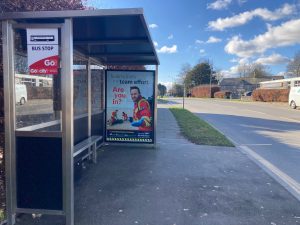 Liskeard Advertising Shelter 92 Panel 3 B3254 Greenbank Road outside Cornwall Council Offices (inbound)