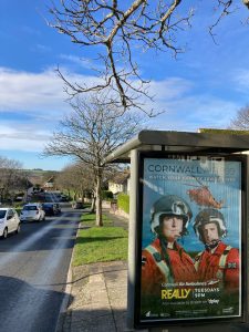 Sunrising Looe Advertising Bus Shelter panel 4