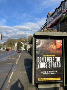 Advertising Bus Shelter Station Road opposite Health Centre