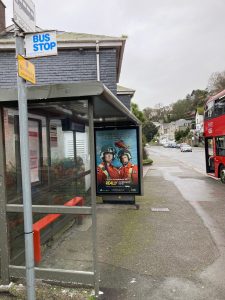 Advertising Bus Shelter Station Road outside Health Centre