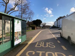 Minehead Advertising Shelter 1 Panel 1 A39 Bircham Road opposite Brook Street