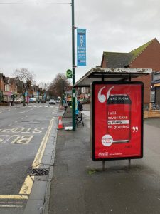 Minehead Advertising Shelter 7 Panel 4 The Avenue outside Olympia