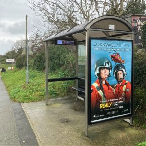 Newquay Advertising Shelter 660 Panel 4 Treloggan Road opposite Morrisons