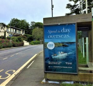 Newquay Advertising Shelter 663 Panel 4 Edgcumbe Avenue outside Zoo Entrance