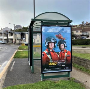 Newquay Advertising Shelter 666 Panel 4 B3276 Porth Beach adjacent Holiday Park