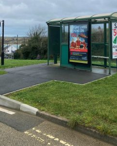 Padstow Advertising Shelter 72 Panel 1 A389 adjacent New Street