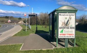 Padstow Advertising Shelter 72 Panel 4 A389 adjacent New Street