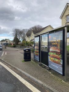 Paignton Advertising Shelter 172 Panel 2 Dartmouth Road outside 153 adjacent Seafields