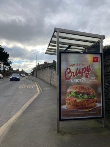 Paignton Advertising Shelter 31 panel 4 Torbay Road outside British Gas opposite SW Coast Path