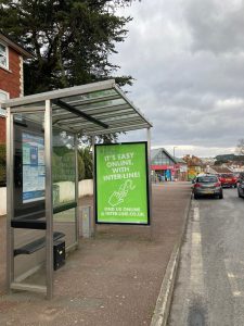 Paignton Advertising Shelter 34 Panel 3 Torquay Road opposite Half Moon Inn