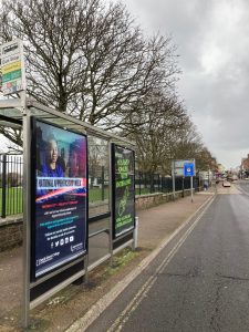 Paignton Advertising Shelter 43 Panel 1 Torquay Road opposite 89 adjacent Victoria Park