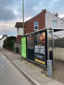 Paignton Advertising Shelter 49 Panel 2 Torquay Road opposite 185 adjacent Kings Road