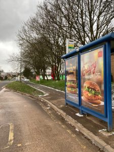 Paignton Advertising Shelter 804 Panel 2 Brixham Road adjacent KFC