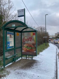 Paignton Advertising Shelter 806 Panel 3 opposite Blagdon Inn adjacent Devon Hills