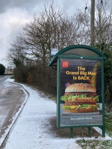 Paignton Advertising Shelter 806 Panel 4 opposite Blagdon Inn adjacent Devon Hills