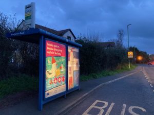 Paignton Advertising Shelter 808 Panel 1 Kings Ash Road A380 opposite Fernicombe Rd