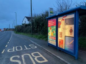 Paignton Advertising Shelter 808 Panel 2 Kings Ash Road A380 opposite Fernicombe Rd