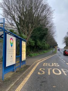 Paignton Advertising Shelter 810 Panel 1 Totnes Road opposite Paignton Zoo