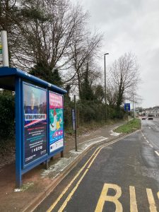 Paignton Advertising Shelter 811 Panel 1 Totnes Road adjacent Paignton Zoo