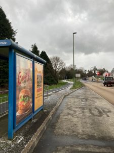 Paignton Advertising Shelter 812 Panel 1 Brixham Road adjacent Motorhomes