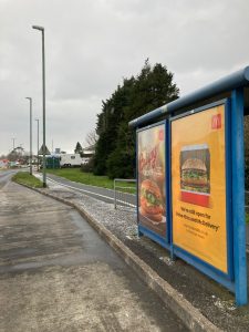 Paignton Advertising Shelter 812 Panel 2 Brixham Road adjacent Motorhomes