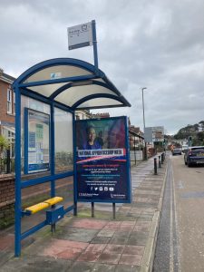 Paignton Advertising Shelter 814 Panel 3 Torquay Road outside Park Lane Antiques opposite Victoria Park