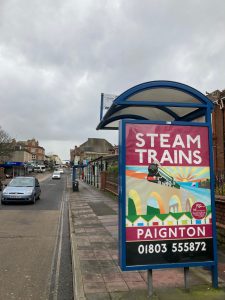 Paignton Advertising Shelter 814 Panel 4 Torquay Road outside Park Lane Antiques opposite Victoria Park