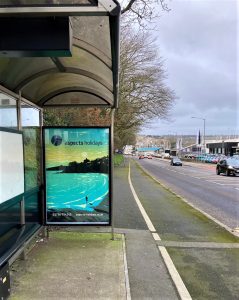 Penryn Advertising Shelter 9 Panel 3 Falmouth Road opposite BMW