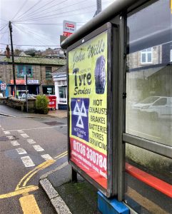 Penzance Advertising Shelter 1 Panel 1 Newlyn end by the Shops