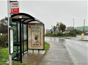 Penzance Advertising Shelter 23 Panel 3 Chy an Mor opposite Morrisons adjacent Petrol Station