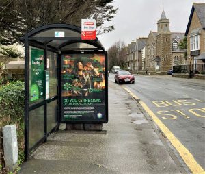 Penzance Advertising Shelter 4 Panel 3 Alexandra Road opposite Tennis Courts