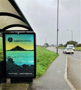 Penzance Advertising Shelter 6 Panel 3d Chyandour Cliff near TESCO