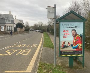 Saltash Advertising Shelter 50 Panel 4 Pillmere Drive opposite Paddock Close