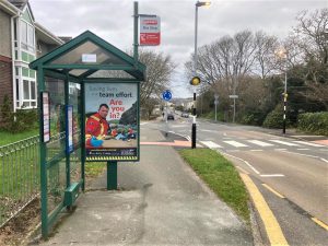 Saltash Advertising Shelter 51 Panel 3 Callington Road adjacent St Anne's Rest Home