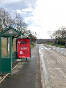 Sidmouth Advertising Shelter 201 Panel 3 Stowford Rise near Waitrose