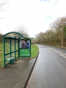 Sidmouth Advertising Shelter 202 Panel 3 A3052 High Street near Waitrose