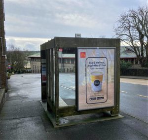 St Austell Advertising Shelter 671 Panel 3 Trinity Street adjacent White River Cinema