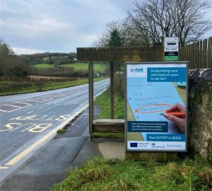 St Austell Advertising Shelter 674 Panel 4 A390 Truro Road adjacent St Mewan School