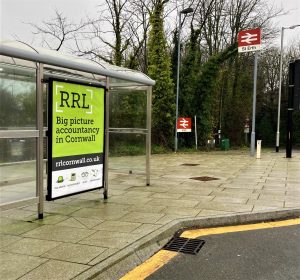 St Erth Advertising Shelter 42 Panel 2 Train Station main entrance