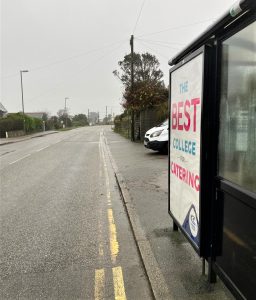 St Ives Advertising Shelter 10 Panel 1 A3074 opposite Boskerris Road