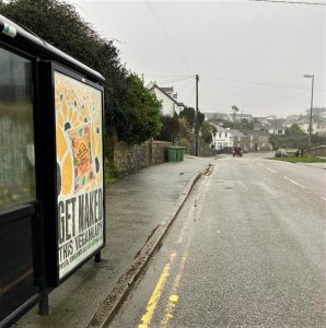 St Ives Advertising Shelter 10 Panel 2 A3074 opposite Boskerris Road