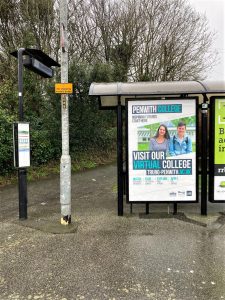 St Ives Advertising Shelter 9 Panel 1 A3074 adjacent Trencrom Lane